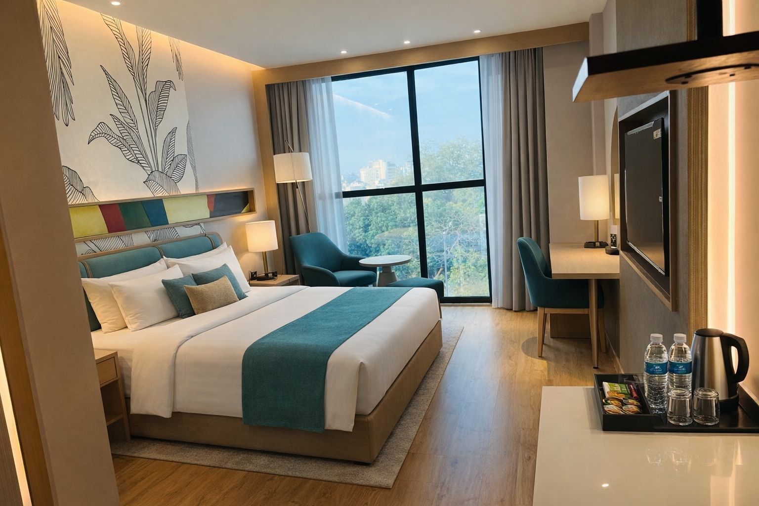 Executive-Doppelzimmer, 1 King-Bett, Stadtblick | Zimmersafe, Schreibtisch, Bügeleisen/Bügelbrett, kostenloses WLAN