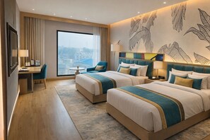 Deluxe-Zweibettzimmer, 2 Einzelbetten, Stadtblick | Zimmersafe, Schreibtisch, Bügeleisen/Bügelbrett, kostenloses WLAN