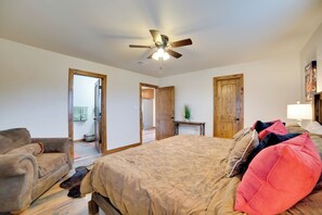 House (3 Bedrooms) | Interior - Porch + Fire Pit: Ranch Retreat in Blue Ridge! (Blue Ridge)