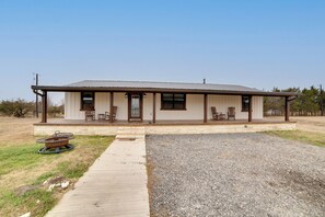 House (3 Bedrooms) | Interior - Porch + Fire Pit: Ranch Retreat in Blue Ridge! (Blue Ridge)