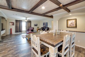 House (4 Bedrooms) | Interior - Steps to WES Arena: Pet-friendly Cabin w/ Deck! (Blue Ridge)