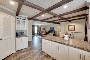 House (4 Bedrooms) | Interior - Steps to WES Arena: Pet-friendly Cabin w/ Deck! (Blue Ridge)