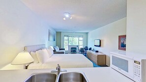 1 slaapkamer, een strijkplank/strijkijzer, internet