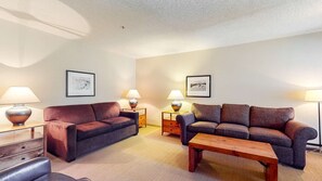TV, fireplace - Whistler - Glacier Lodge 341 (Whistler)