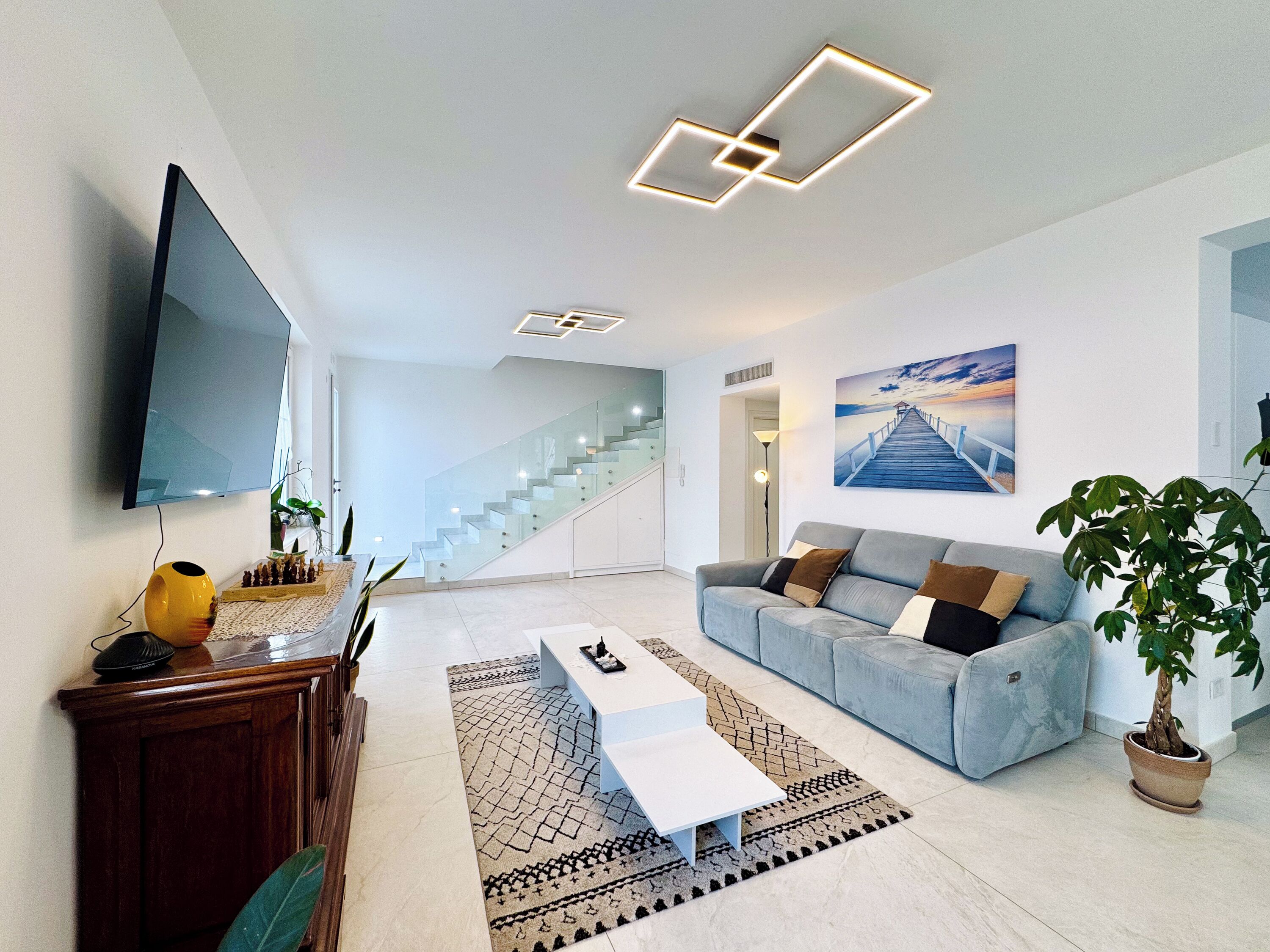 Villa, Meerblick | Wohnbereich