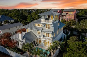 Exterior - 6BR Coastal Retreat with Golf Cart & Heated Pool! (Inlet Beach)