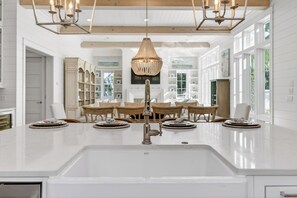 Dining - 6BR Coastal Retreat with Golf Cart & Heated Pool! (Inlet Beach)