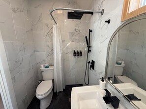 Hair dryer, towels