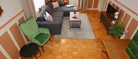 Cheminée, lecteur de DVD