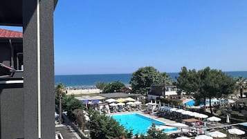 Family Apartment, Partial Sea View | Terrace/patio