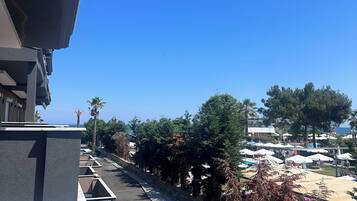Family Studio, Partial Sea View | Terrace/patio