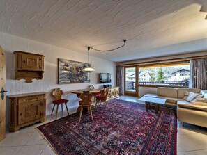 Living area - Wohnung "Chesa Guardaval 10" by Interhome (Silvaplana-Surlej)