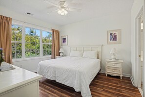 Primary Bedroom with King Swing Bed - Arbor Trace #921 in Barefoot Resort! Perfect for Golf & Beach! New Unit! (North Myrtle Beach)