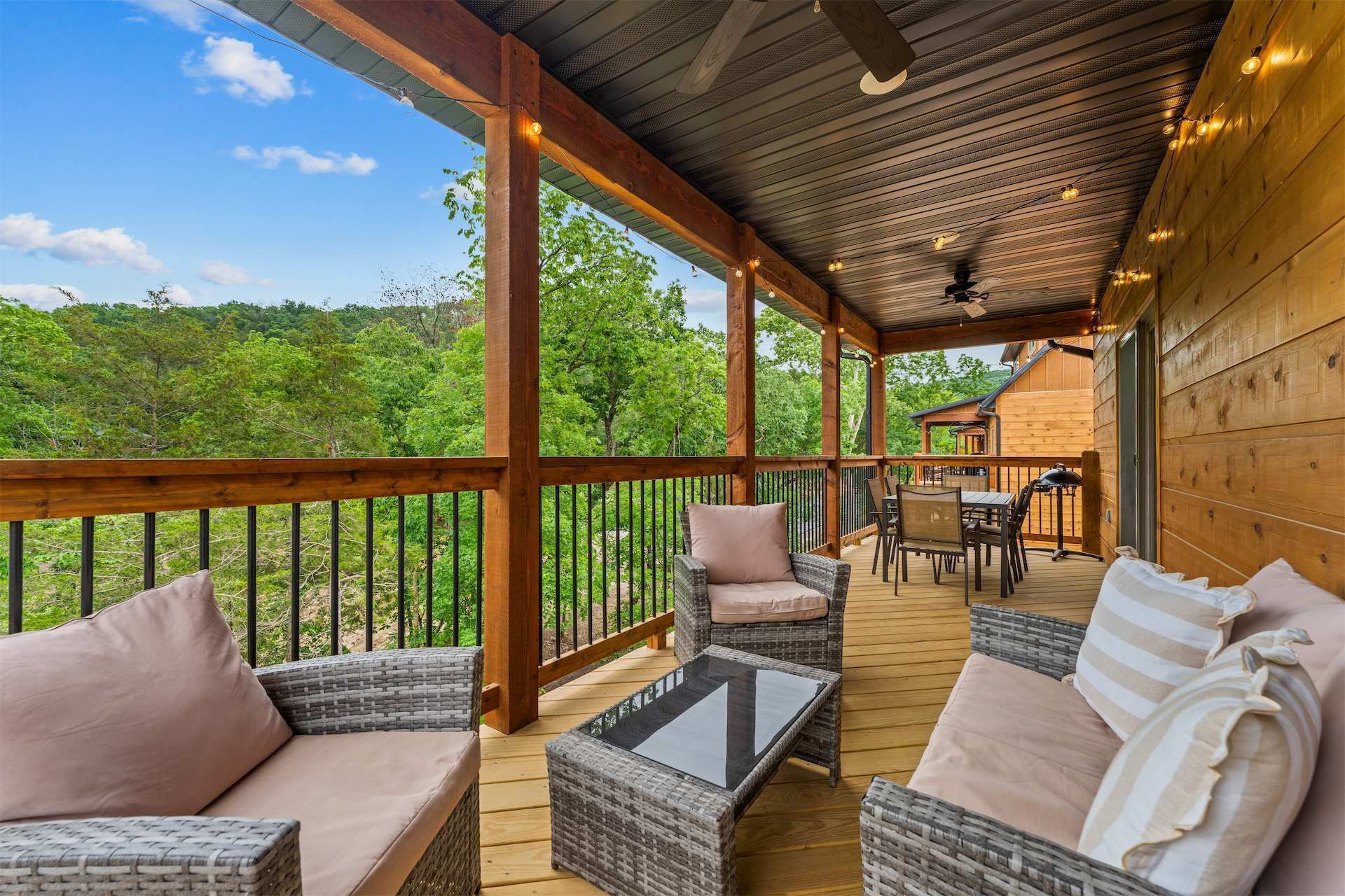 Cabin, Multiple Beds, Mountain View (Cozy Creekside) | Outdoor dining