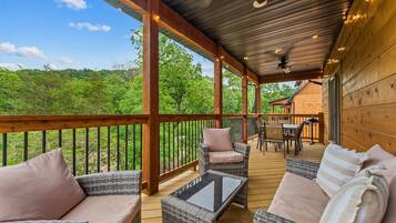 Cabin, Multiple Beds, Mountain View (Cozy Creekside) | Outdoor dining