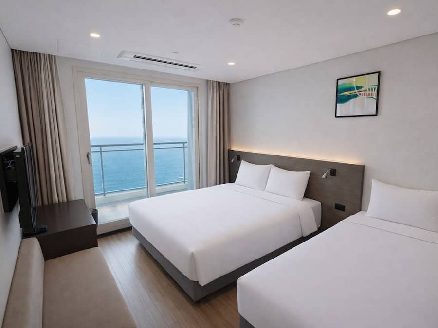 Ocean View Family Room | Desk, laptop workspace, free WiFi