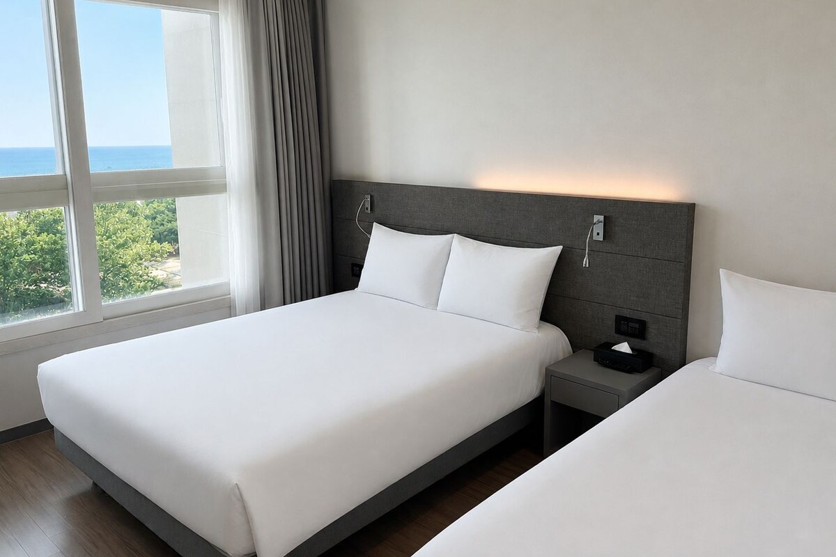 Ocean View Family Room | Desk, laptop workspace, WiFi (free)