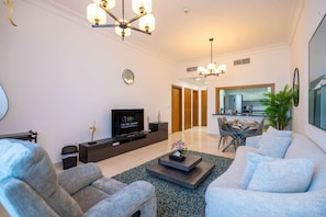 TV - Yas Island Escape | Chic 1BR w/ Private Balcony (Abu Dhabi)