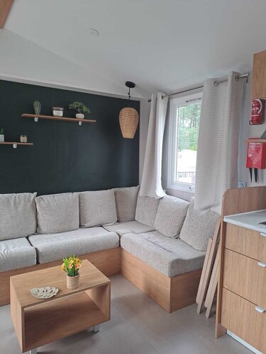 Mobil-home Eleganzia 6 pers dans un camping 4 étoiles les embruns au Cap Ferret