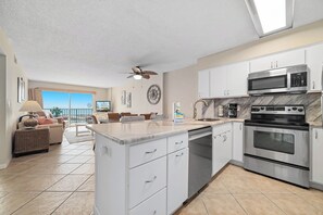 Fridge, microwave, oven, stovetop - New! Beachfront 2BR, Stunning Gulf Views, Indoor/Outdoor Pools, Hot Tubs (Gulf Shores)
