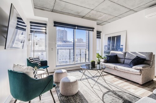 Grand condo moderne 6-8 pers | Centre-ville Québec