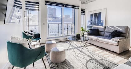 Grand condo moderne 6-8 pers | Centre-ville Québec