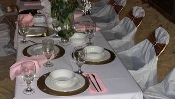 Espace banquet en plein air