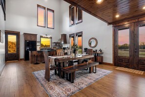 Dining - Waterfront Retreat: Heated Pool, Game Room, Fishing Pond (Broken Bow)