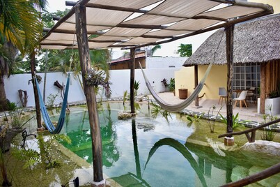2-bedroom apartment with Bio-pool in beautiful Mahahual
