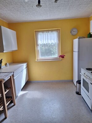 Fridge, oven, stovetop, dishwasher - Cozy vacation apartment at the Hainerhof (Grünberg)
