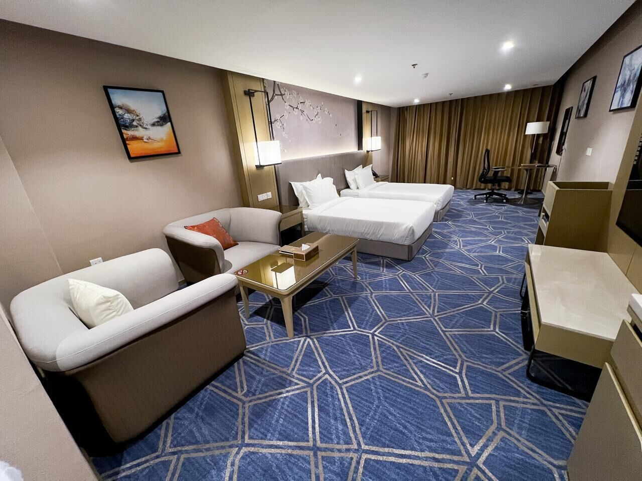 Deluxe Twin Room | Desk, iron/ironing board, free WiFi