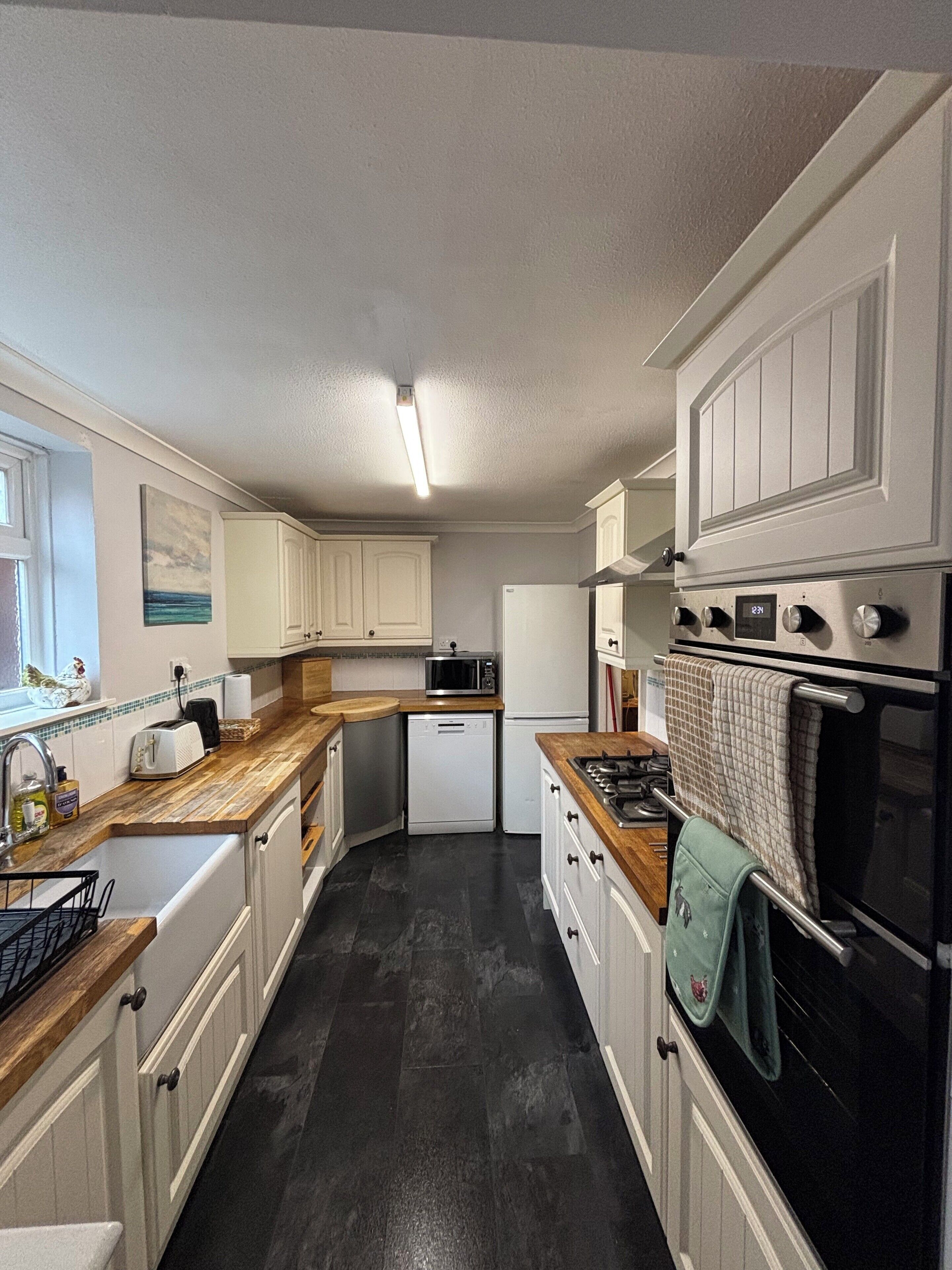 Microwave, oven, dishwasher