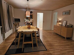 Villa, 3 Bedrooms, Accessible, Terrace | Dining room - Cozy Scandinavian Villa Sauna & Nature Views (Ruds Vedby)