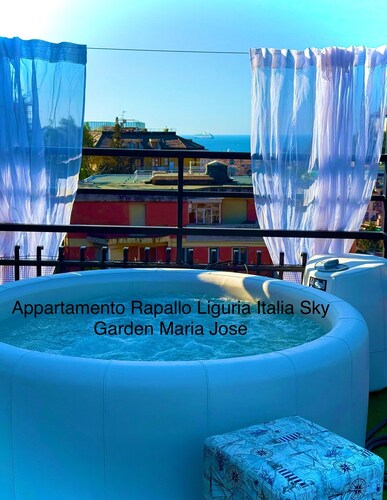 Apartment Sky Garden Rapallo Maria Jose Liguria-Attico sea view-Idro-Box