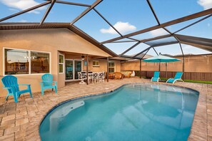 Pool - Cape Palms Retreat~Private Heated Pool & Fenced Yard (Cape Coral)