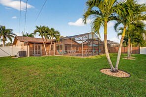 Terrace/patio - Cape Palms Retreat~Private Heated Pool & Fenced Yard (Cape Coral)