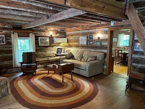 TV, fireplace, DVD player, table football - Warm Fire, Cool Forest, trails, pioneer spirit (Bryson City)