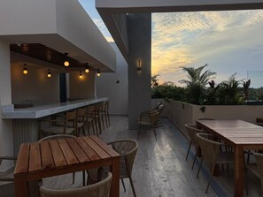 Outdoor dining - Luxury 1BR w/Private Terrace Pool - Zama Village (Tulum)