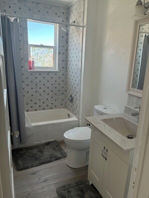 Towels, soap, toilet paper