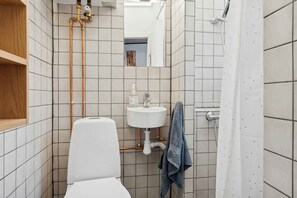 Douche, sèche-cheveux