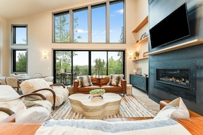 Smart TV, fireplace - Stunning Whitefish Retreat w/ Ski Views, Multiple Decks, Open Living & Near Glacier Adventures (Whitefish)