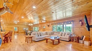TV - Modern Mountain Cabin • Hot Tub | Hot Springs, VA (Hot Springs)