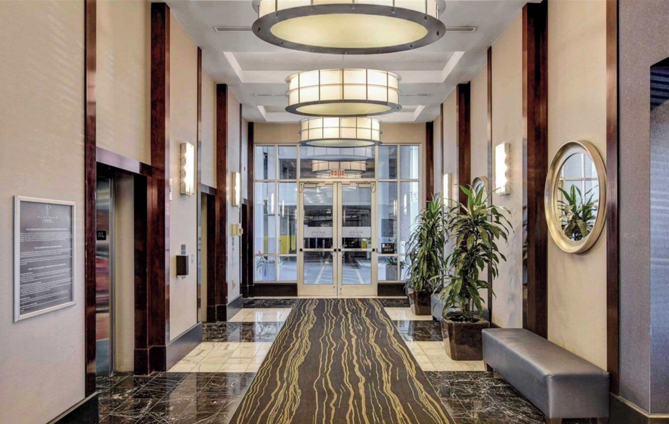 Interior entrance