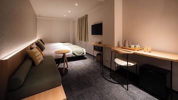 Kamar Twin Deluks | Brankas, meja kerja, dan Wi-Fi gratis