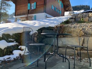 Outdoor dining - Chalet Groppi EG by Interhome (Lenk)