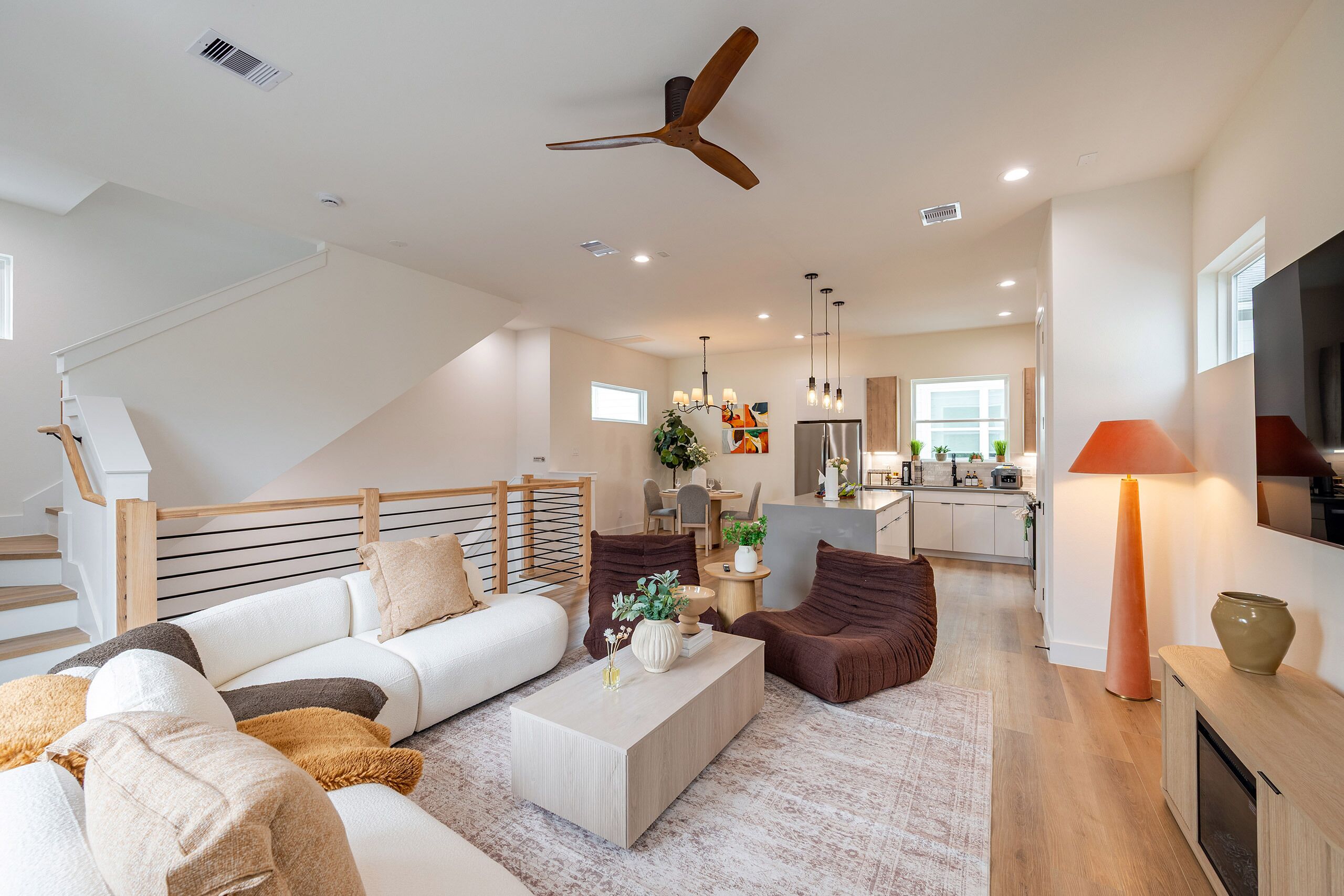 TV connectée, cheminée