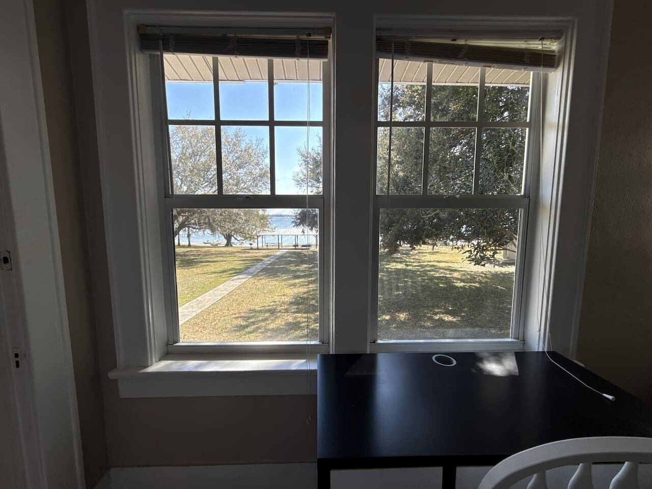 View from bedroom window