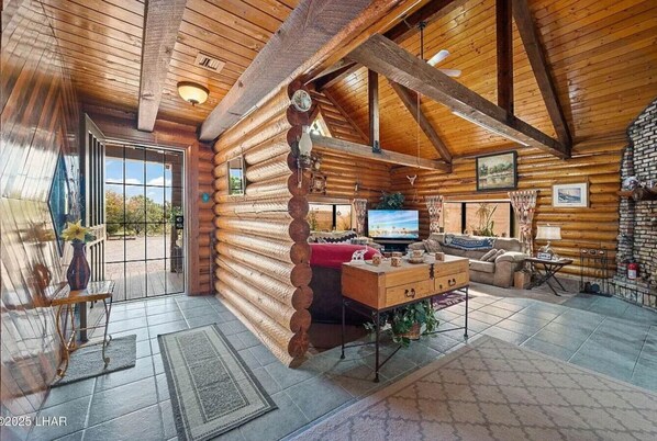 Televisión, chimenea y tenis de mesa 