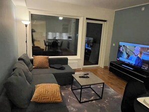 Leilighet, 1 soverom, tilgjengelighetstilpasset, balkong | Oppholdsrom