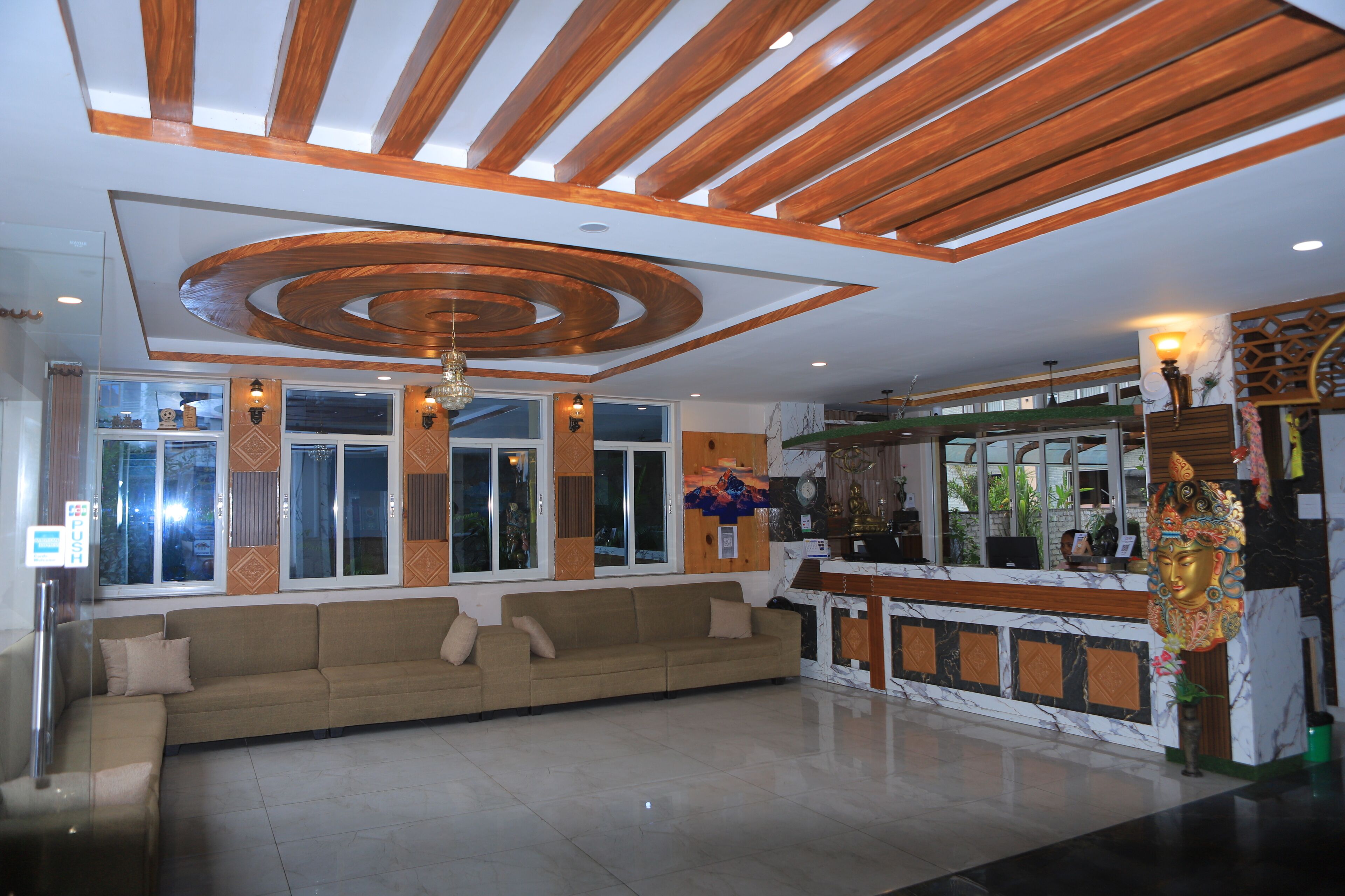 Sala de estar en el lobby